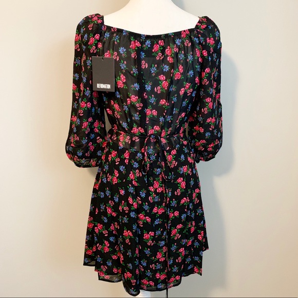 Reformation Eveleigh Wrap Minidress Brittany New - Picture 5 of 7